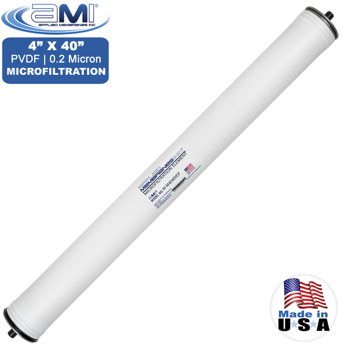 4" x 40" | PVDF Microfiltration Membrane Element | Polyvinylidene Fluoride