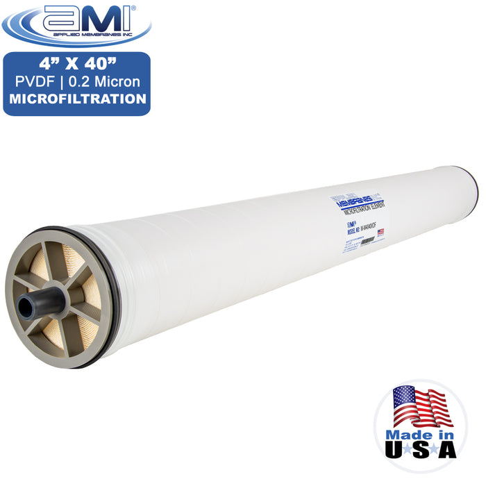 4" x 40" | PVDF Microfiltration Membrane Element | Polyvinylidene Fluoride