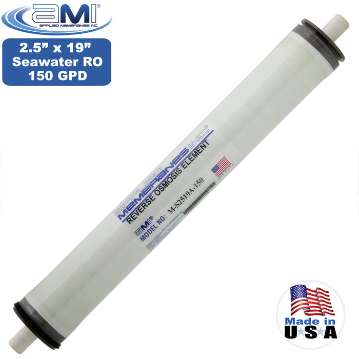 2.5"x19" | 150 gpd | Seawater RO Membrane for Village Marine Watermaker |  Replaces AquaPro 33-3000