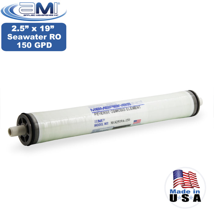 2.5"x19" | 150 gpd | Seawater RO Membrane for Village Marine Watermaker |  Replaces AquaPro 33-3000