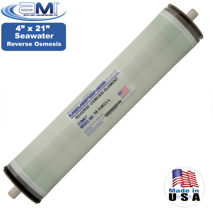 4"x21" | 800 GPD | 99.6% Salt Rejection | Watermaker Seawater RO Membrane | Applied Membranes