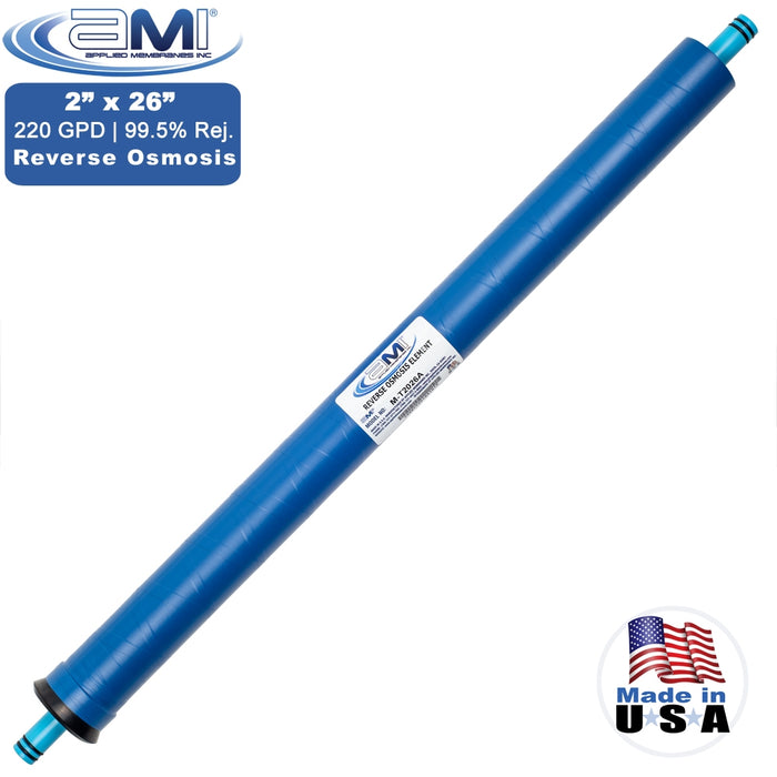 2" x 26” | 220 GPD Commercial Reverse Osmosis RO Membrane | Applied Membranes | Replaces FilmTec TW30-2026