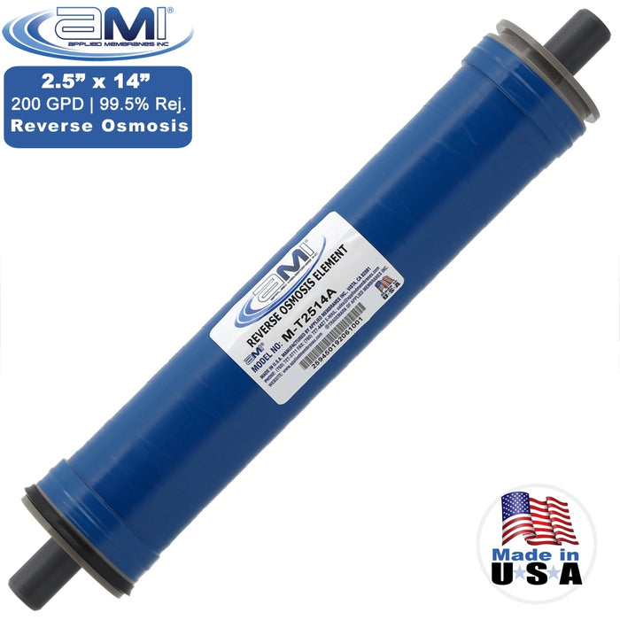 2.5" x 14” | 200 GPD Commercial Reverse Osmosis RO Membrane | Applied Membranes