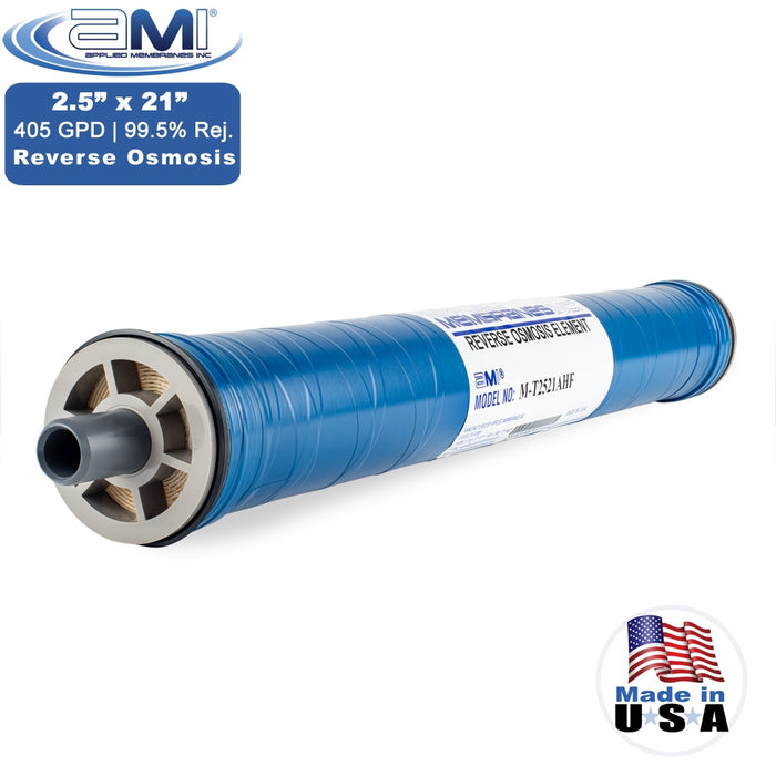 2.5” x 21” | 405 GPD High Flow Reverse Osmosis RO Membrane | Applied Membranes