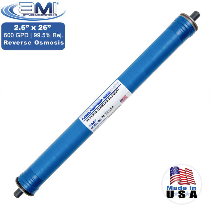 2.5" x 26" | 600 GPD Commercial RO Membrane | Replaces FilmTec TW30HP-2526 Membrane