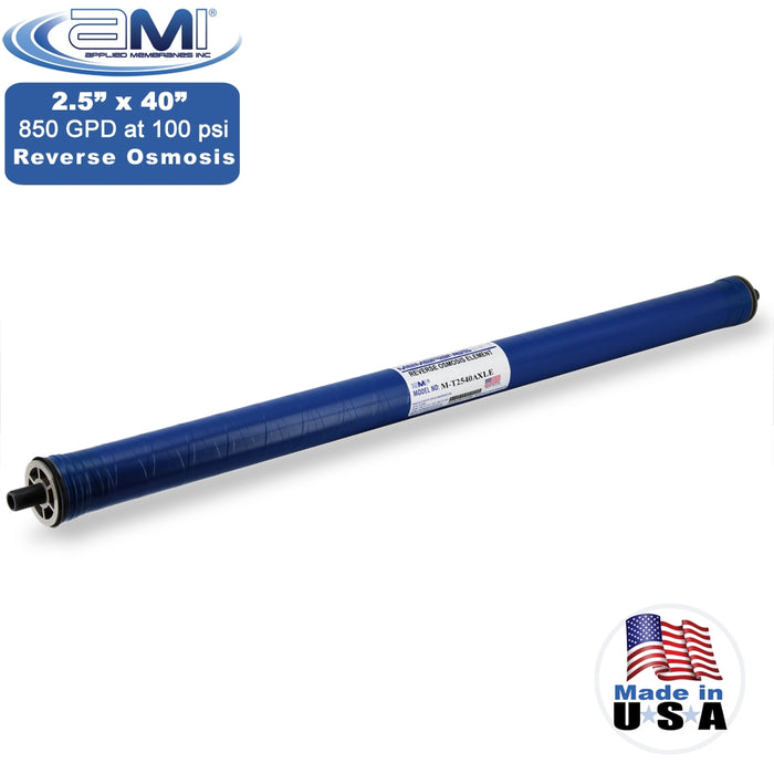 2.5” x 40” | 1000 GPD | 150 PSI | Low Energy RO Membrane | Applied Membranes