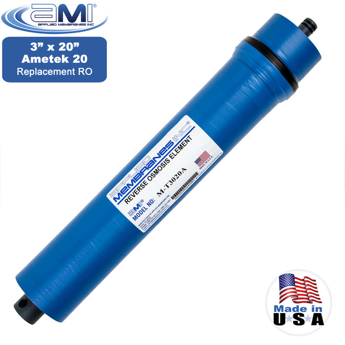 3" x 20" | RO Membrane to Replace Ametek 20 | 900 GPD | Applied Membranes, Incl