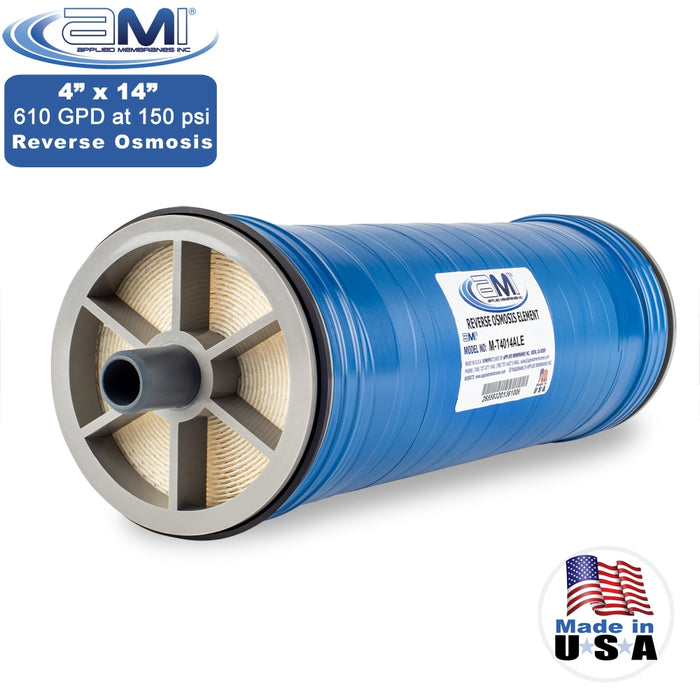 4" x 14" | 610 GPD | 150 PSI | Low Energy RO Membrane | Applied Membranes