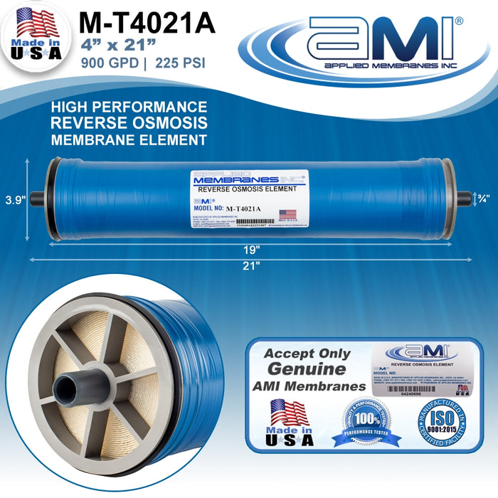 4" x 21" | 900 GPD Commercial Reverse Osmosis RO Membrane | Applied Membranes