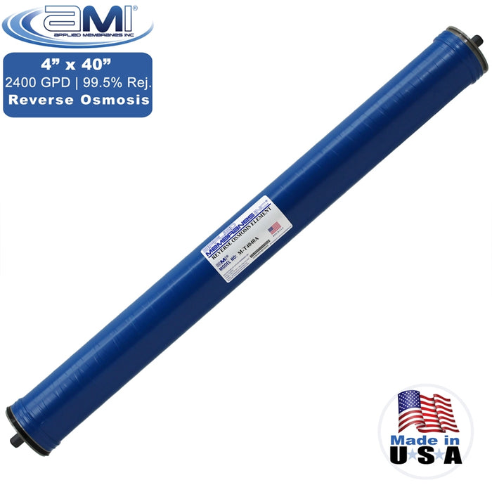 4" x 40" | 2,400 GPD Commercial Reverse Osmosis RO Membrane | Applied Membranes