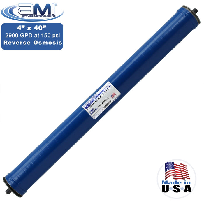 4" x 40" | 2,900 GPD | 150 PSI |  Low Energy RO Membrane | Applied Membranes