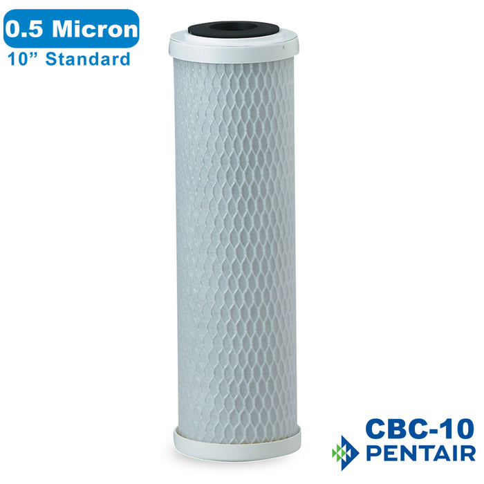 Pentek CBC-10 | 10" Standard | 0.5 Micron | Pentair Water Carbon Block Filter Cartridge