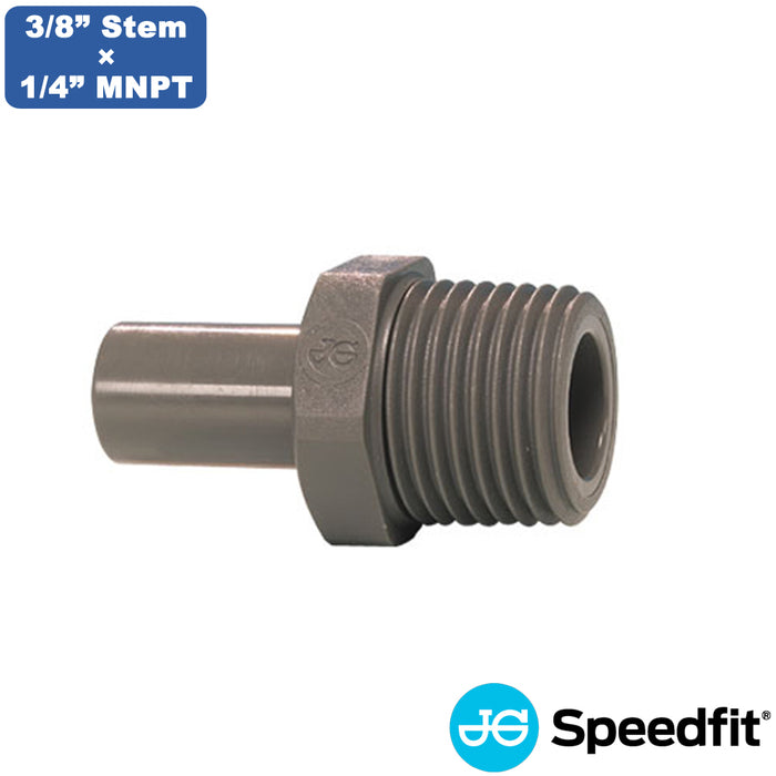 3/8" Stem x 1/4" Male Threaded Stem Adapter | John Guest Quick Connect Fittings