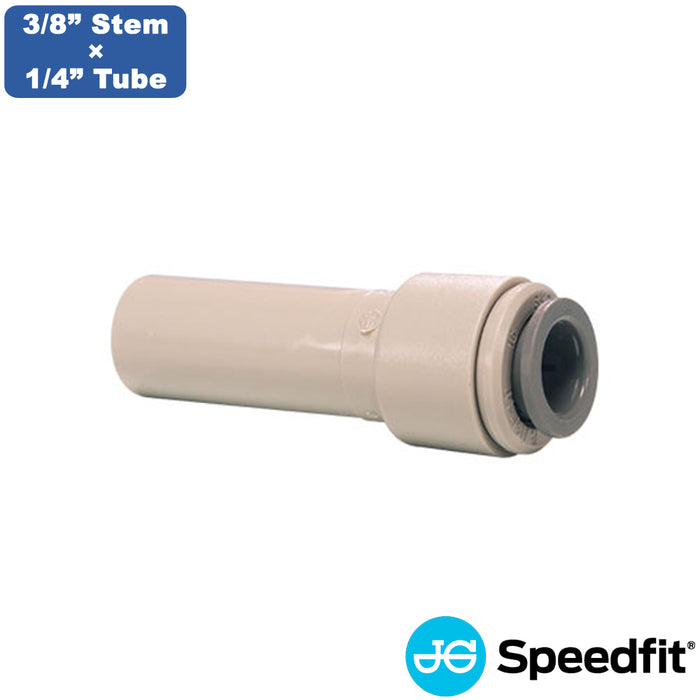 3/8" Stem x 1/4" Tube Reducer | John Guest Stem-to-Tube Reducer Fitting