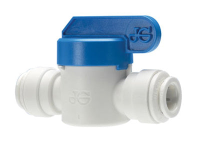 3/8"T x 3/8"T | Straight | Two-Way Ball Valve | Shut-Off Valve (Isolation Valve) for Water Filters and Appliances