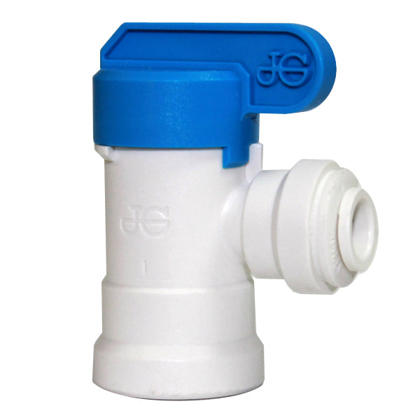 1/4"F x 1/4"T | Elbow | Female to Tube Ball Valve | Home RO Tank Shut-Off Valve