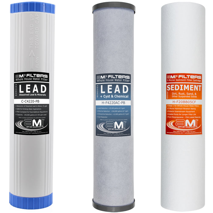 Replacement Filter Pack for Lead Reducing Whole House Water Filter