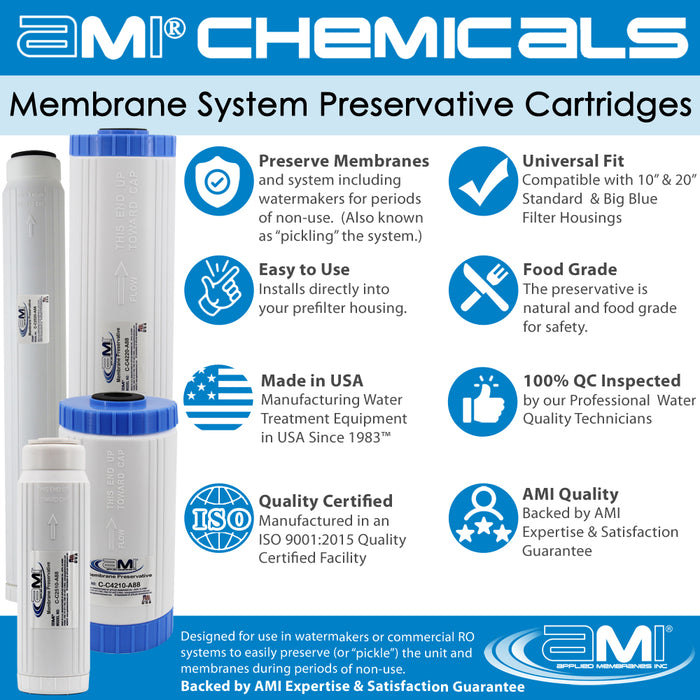 RO Membrane & System Preservative Cartridge | 10" Big Blue Size