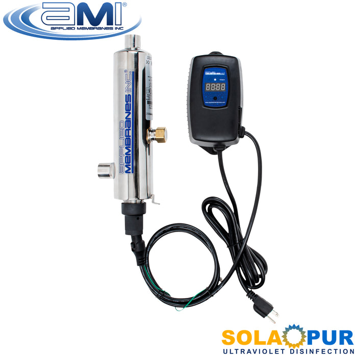 2 GPM Ultraviolet Disinfection Water Treatment System | Single-Tap Point-of-Use UV | Solapur