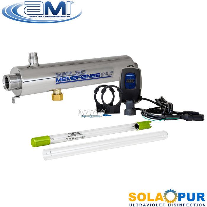 3 GPM Ultraviolet Disinfection Water Treatment System | Single-Tap Point-of-Use UV | Solapur