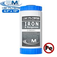 Iron Filter - Iron & Manganese Reducing Filter Cartridge 4.5-inch x 10-inch Whole-House Water Filter Replacement Cartridge